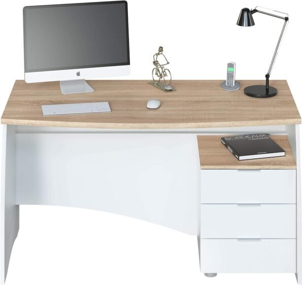 image de bureau standard avec 3 tiroirs