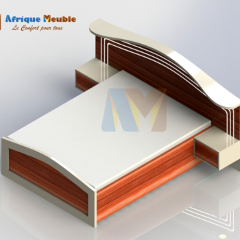 Cadre de lit double queen avec tiroirs en bois mdf moderne king size meubles pour cham7