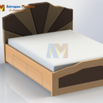 Cadre de lit double queen avec tiroirs en bois mdf moderne king size meubles pour cham7